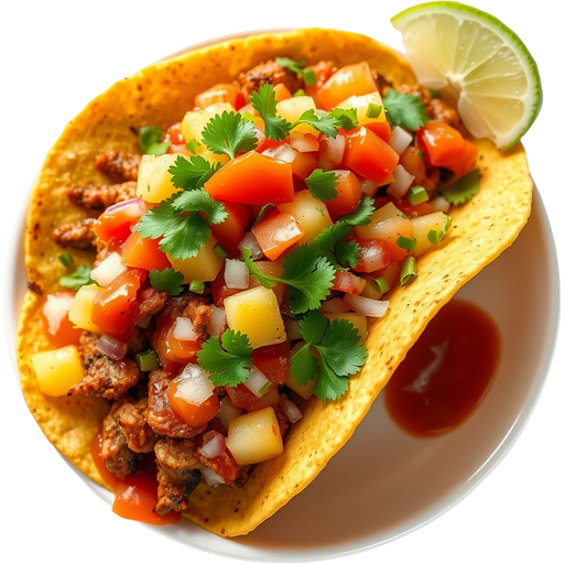 Mexican Taco with Pastor dish