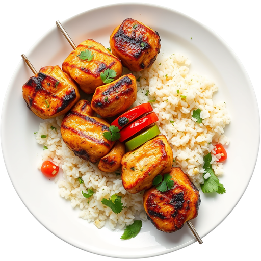 Chicken Kabob Plate dish
