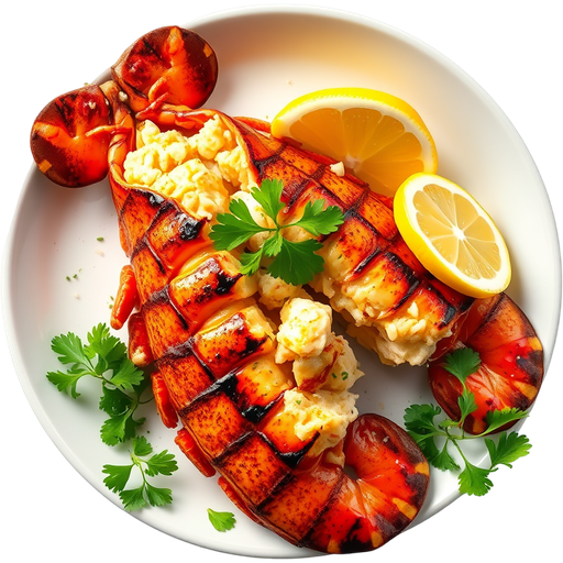 Grilled Lobster dish