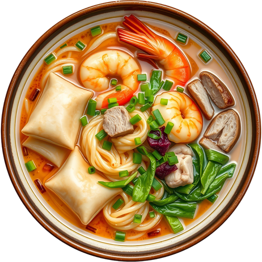 Won Ton Noodle Soup dish