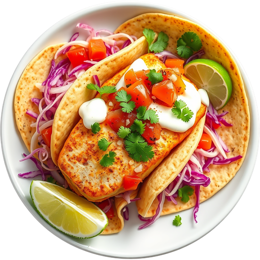Fish Baja Taco dish
