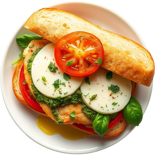 Chicken Pesto Sandwich dish