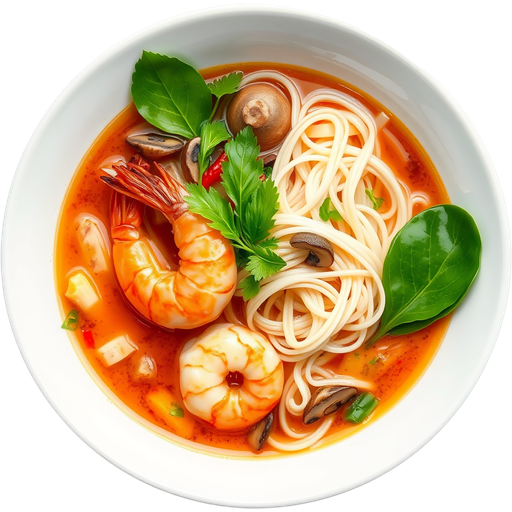 Tom Yum Noodle Soup dish