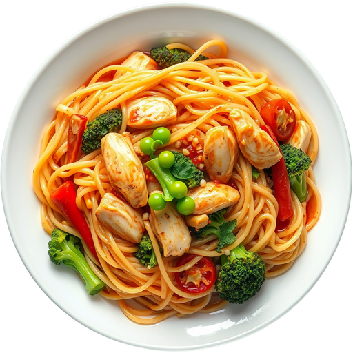Pad See Ew with Chicken dish