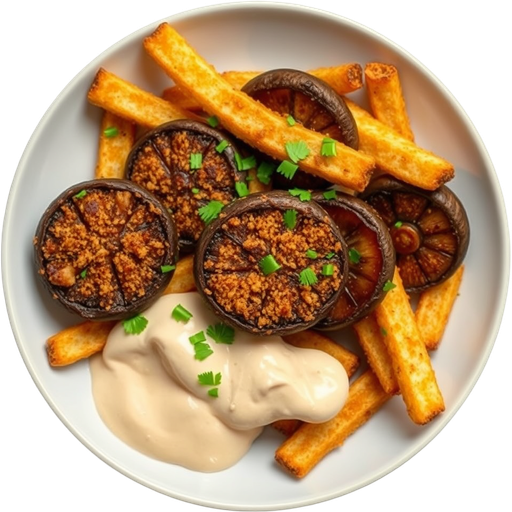Portobello Mushroom Fries dish