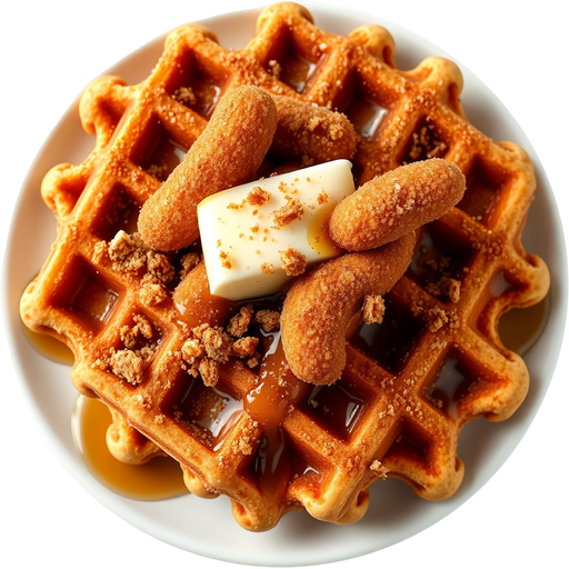 Churro Waffles dish