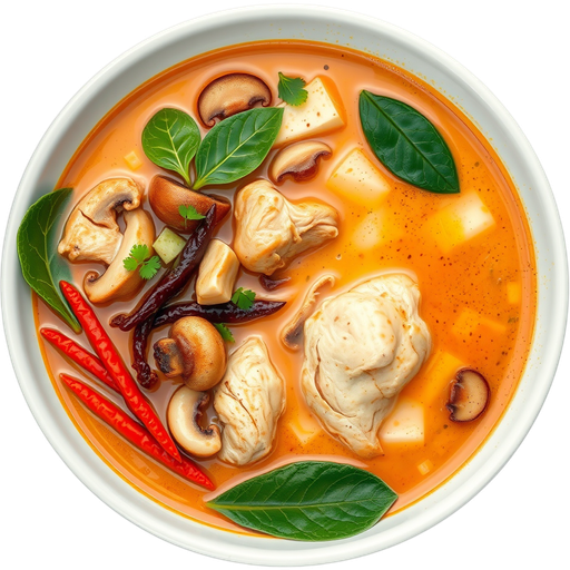 Tom Kha Chicken Soup dish