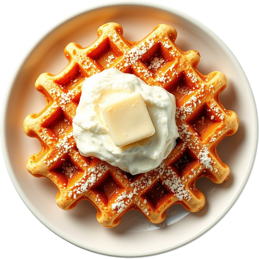 Waffles dish
