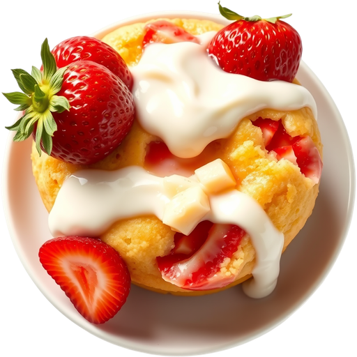 Strawberry Tres Leches Muffin dish