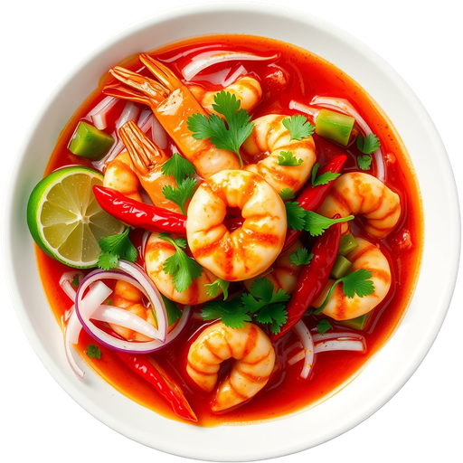 Aguachile Rojo dish
