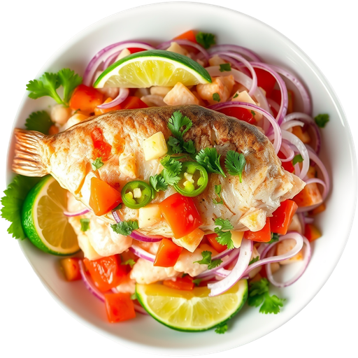 Fish Ceviche dish
