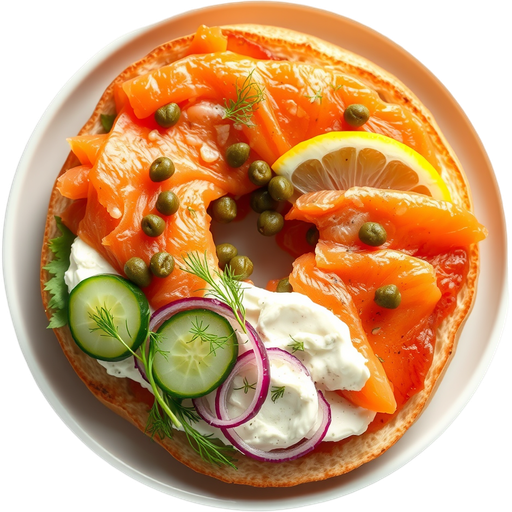 Salmon Bagel dish