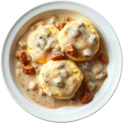 Biscuits and Gravy Plate dish