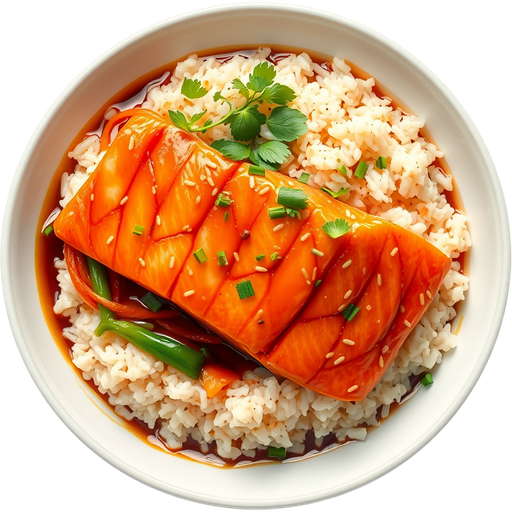 Com Nuong Ca Salmon dish