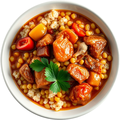 Menudo with Hominy dish