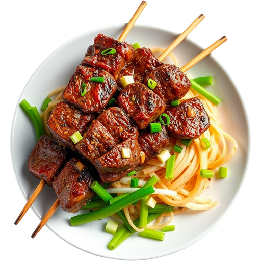 Beef Ribeye Skewers dish