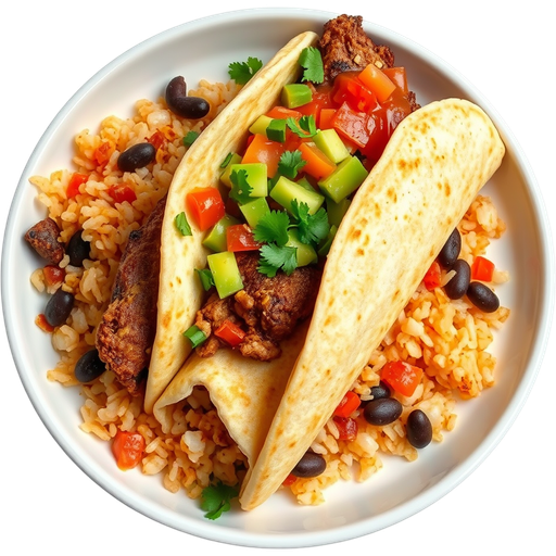 Asada Burrito dish