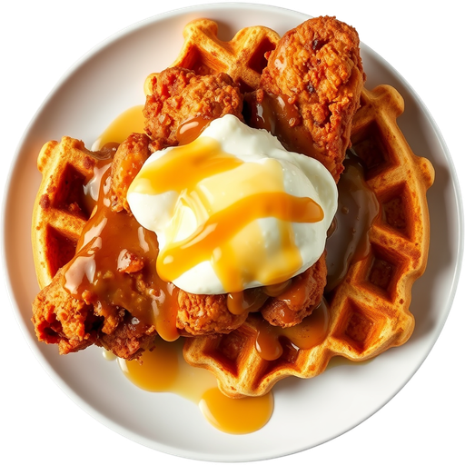 Chicken and Waffles dish