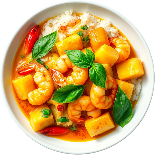 Pineapple Curry Shrimp/Chicken dish
