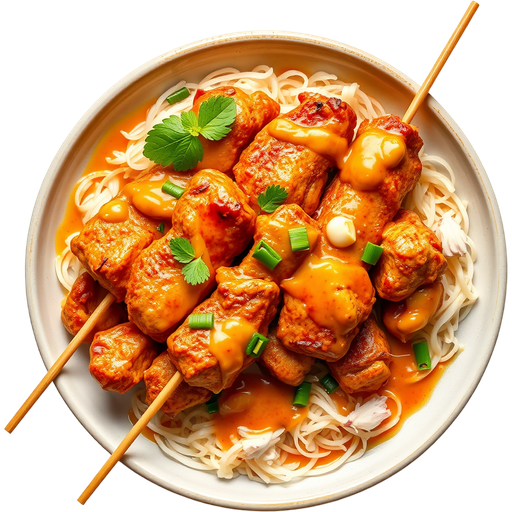 Chicken Satay dish