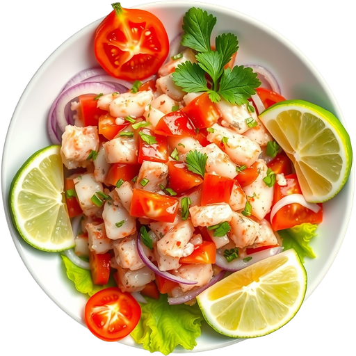 Ceviche de Pescado dish