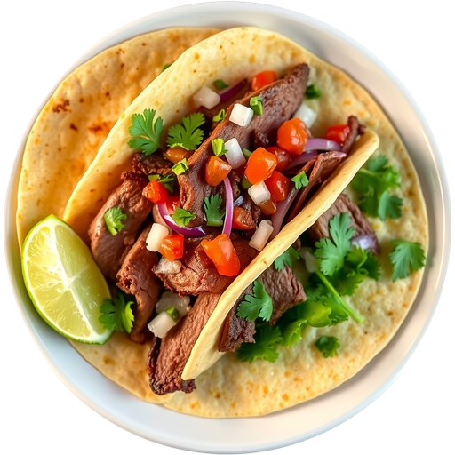 Beef Tongue Taco dish