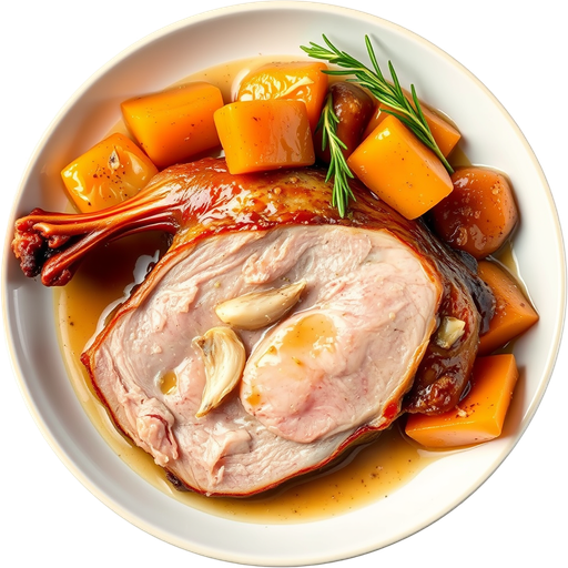 Duck Leg Confit dish