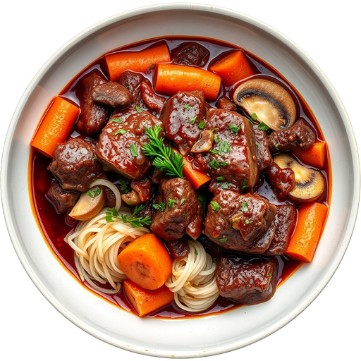 Bœuf Bourguignon dish