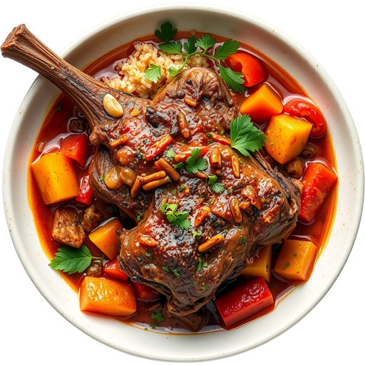 Birria Lamb Shank dish