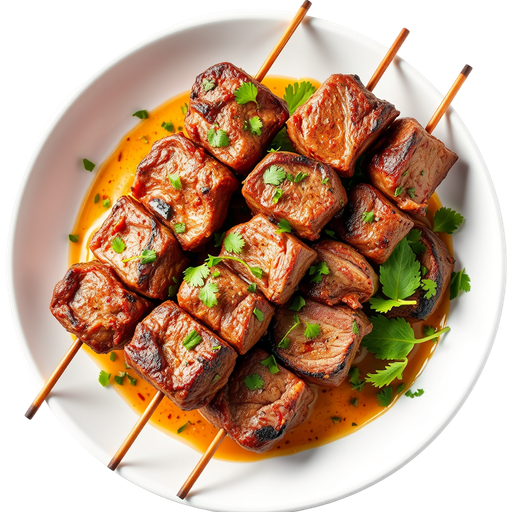 Premium Lamb Breast Skewers dish