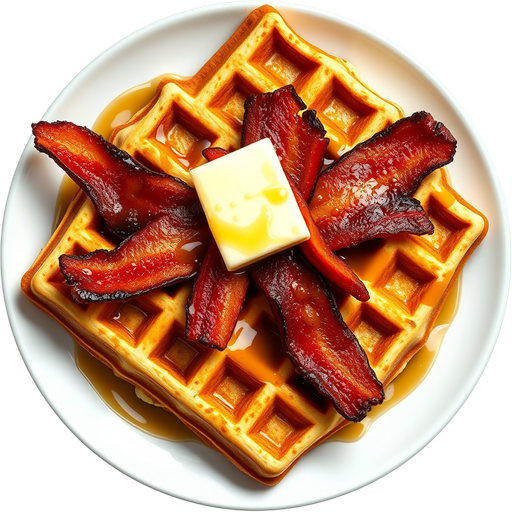 Bacon Waffles dish