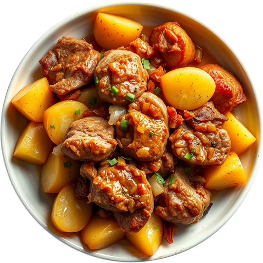 Pork and Potatoes dish
