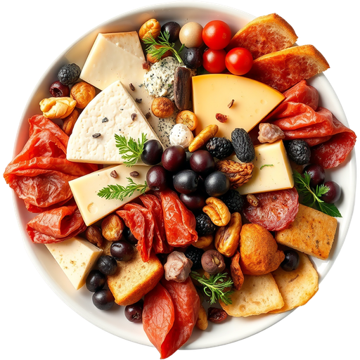 Cheese and Charcuterie dish