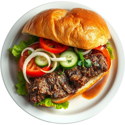 Roasted Lamb Sandwich dish