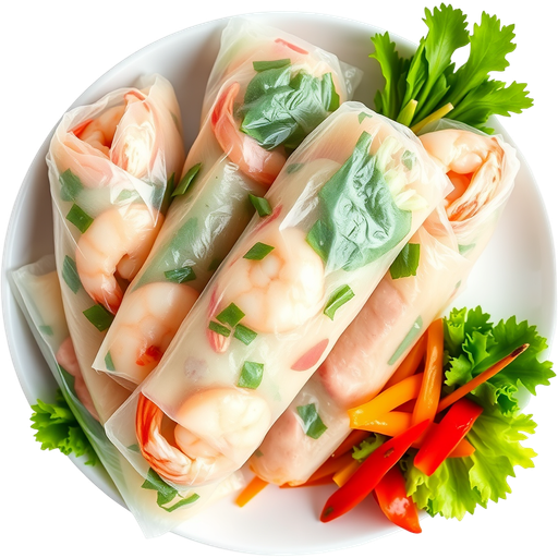 Fresh Spring Rolls dish