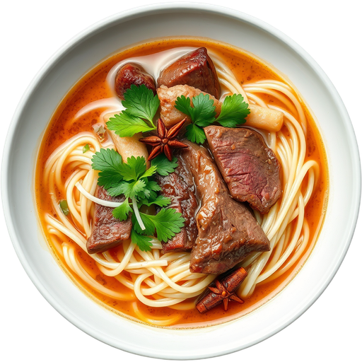 Boat Noodle Soup with Beef dish