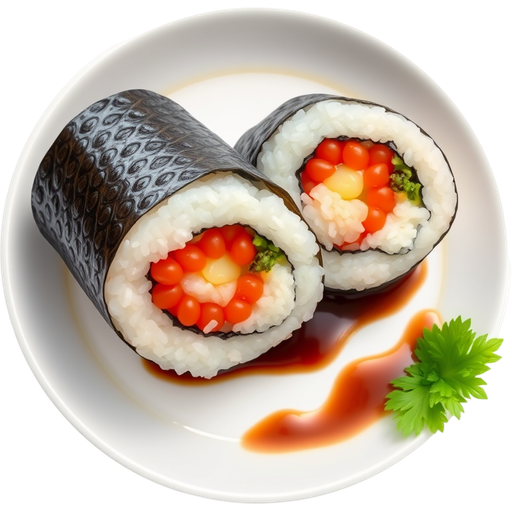 Toro Uni Caviar Handroll dish