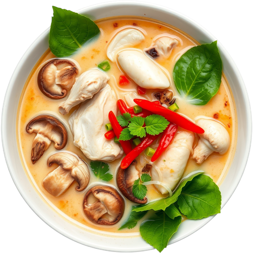 Hot Pot Version of Tom Kha Gai dish