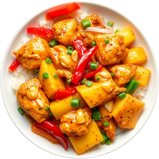 Pineapple Chicken Combo dish