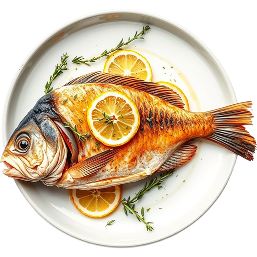 Pan-Roasted Branzino dish