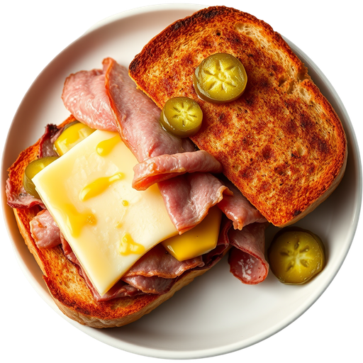 Pastrami Hot Sandwich dish