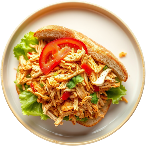 Shredded Chicken Sandwich dish