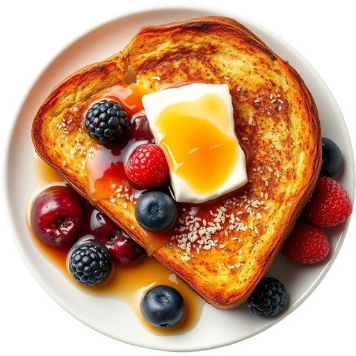 French Toast with Fruit Compote dish