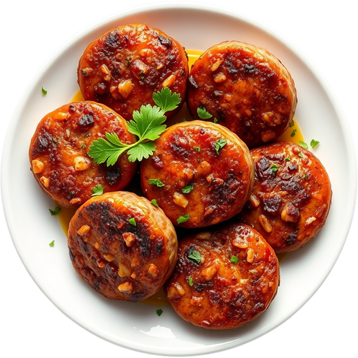 Portuguese Sausage Patties dish