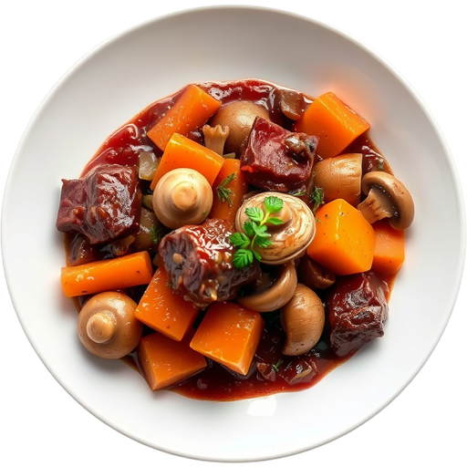 Beed Bourguignon dish