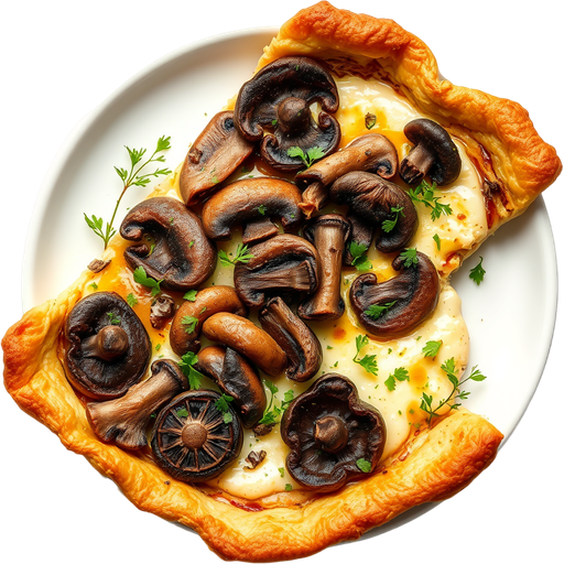 Wild Mushroom Tart dish