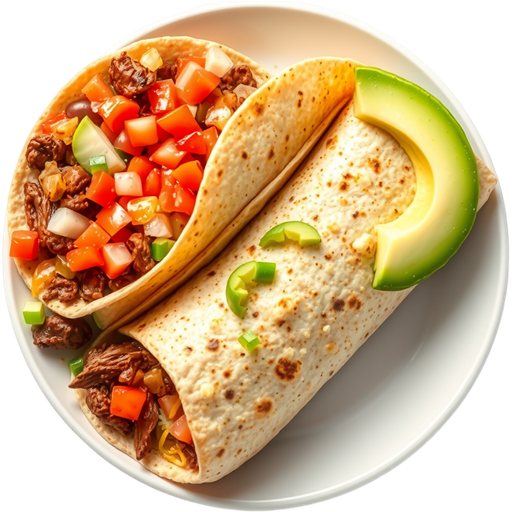 Carne Asada Burrito dish