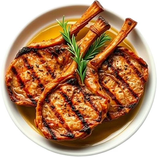 Grilled Pork Chops dish