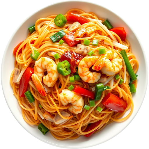 Mixed Ingredient Chow Mein dish