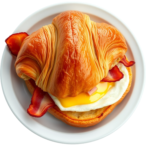 Bacon Croissant Sandwich dish
